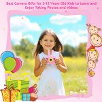 Wholesale Best Gift Kids Children HD 1080P Digital Camera with Video Recorder Camcorder and Games Toys for Children Kid Party Outdoor and Indoor Play (Pink Rabbit)